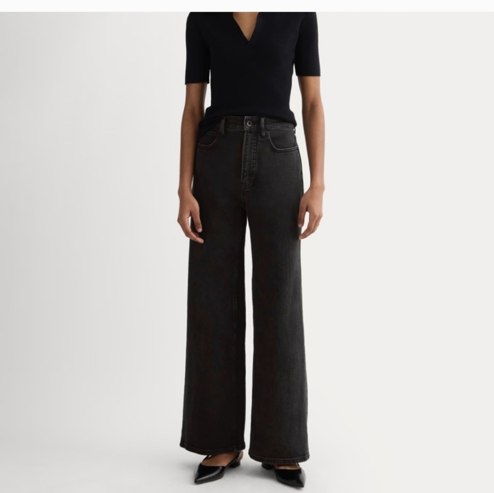 Everlane Black Wide Leg jeans
